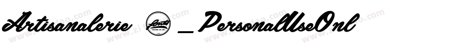 Artisanalerie 2_PersonalUseOnly字体转换